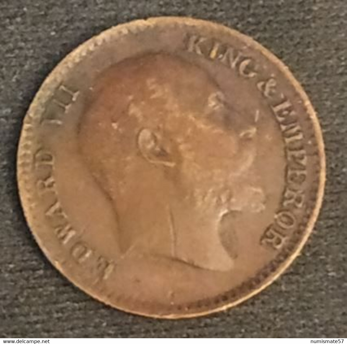 INDE - INDIA - 1/12 ANNA 1907 - Edward VII - KM 498 - India