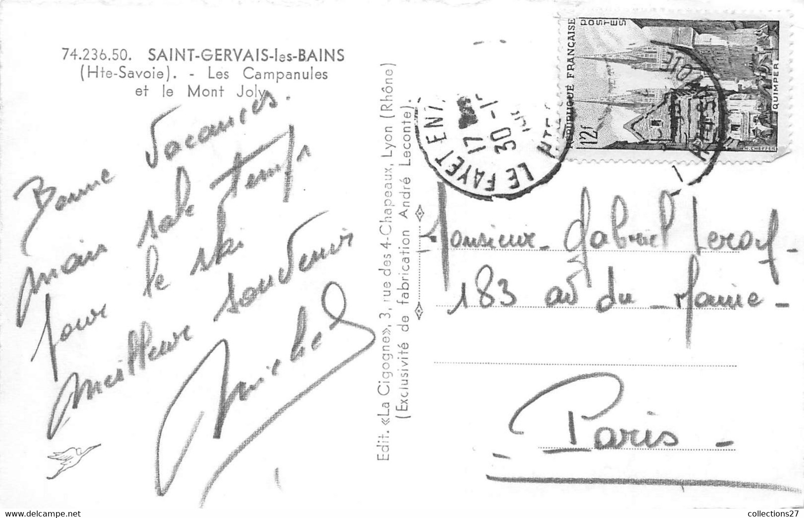 74-SAINT-GERVAIS-LES-BAINS- LES CAMPANULES ET LE MONT-JOLY - Saint-Gervais-les-Bains