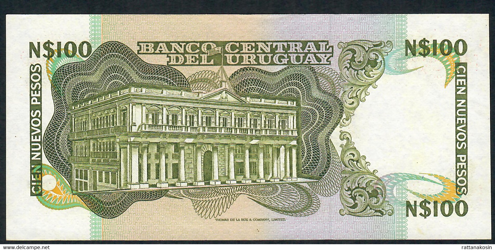 URUGUAY P62A 100 NUEVOS PESOS 1986 #G       UNC. - Uruguay