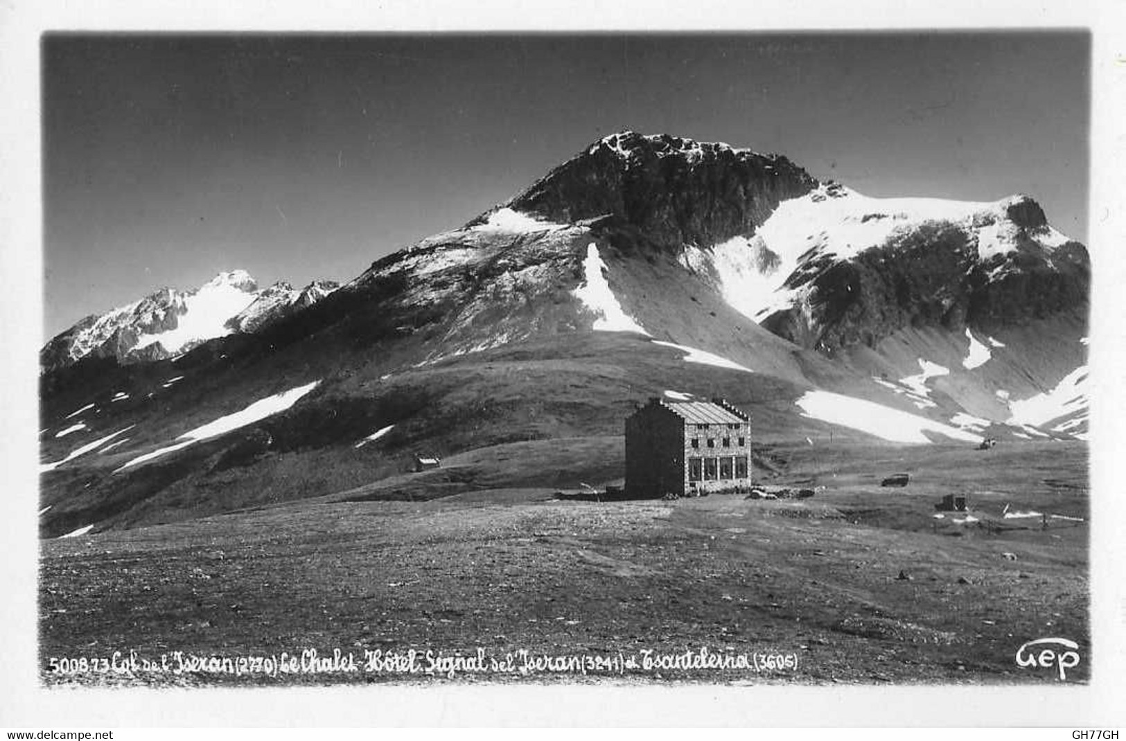 CPA ISERAN -chalet Hôtel -inauguration Route 1937 - Andere & Zonder Classificatie