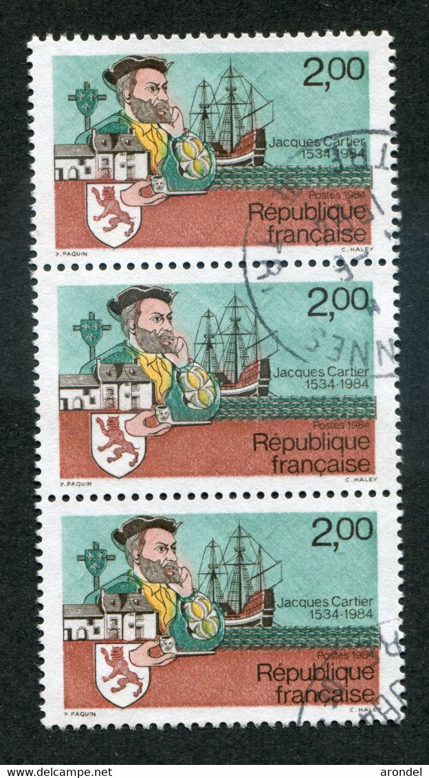 2312b (bande De 3) - Used Stamps