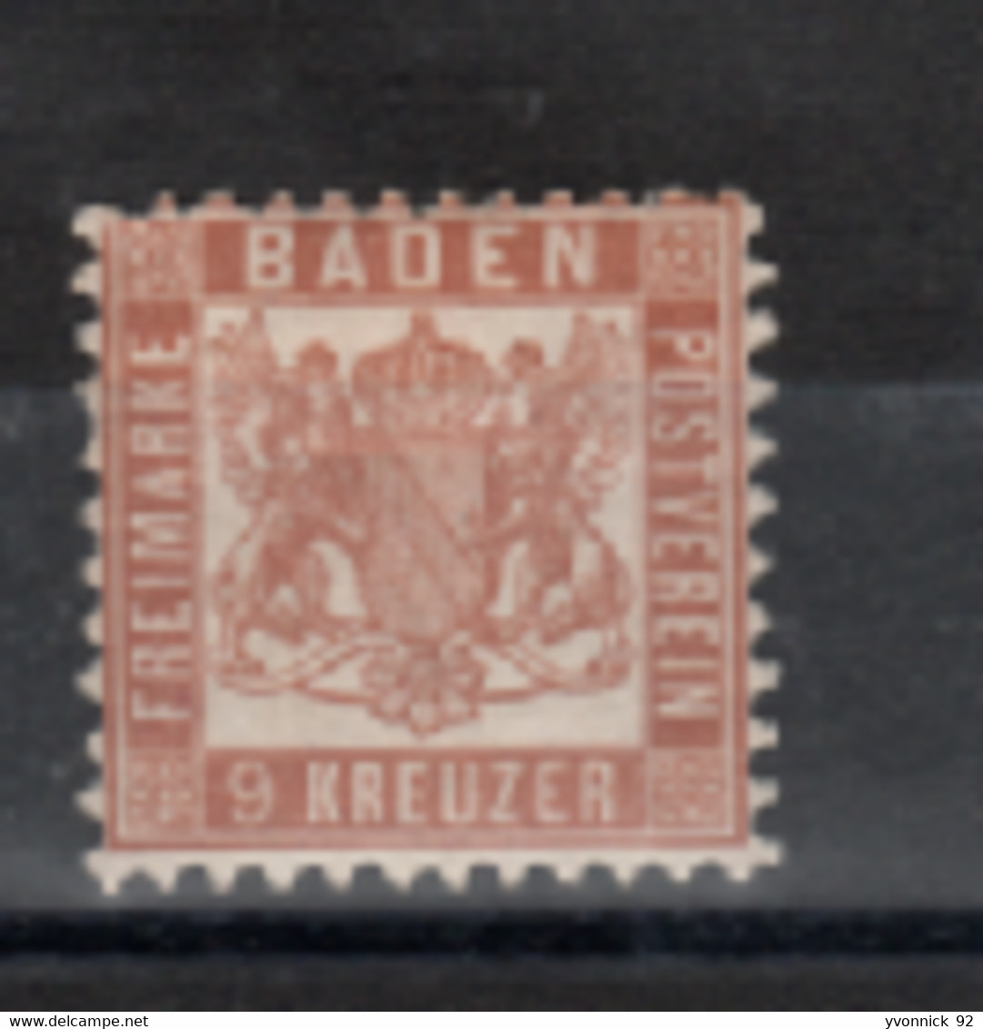 Allemagne -Baden (1862) N° 19 - Neufs