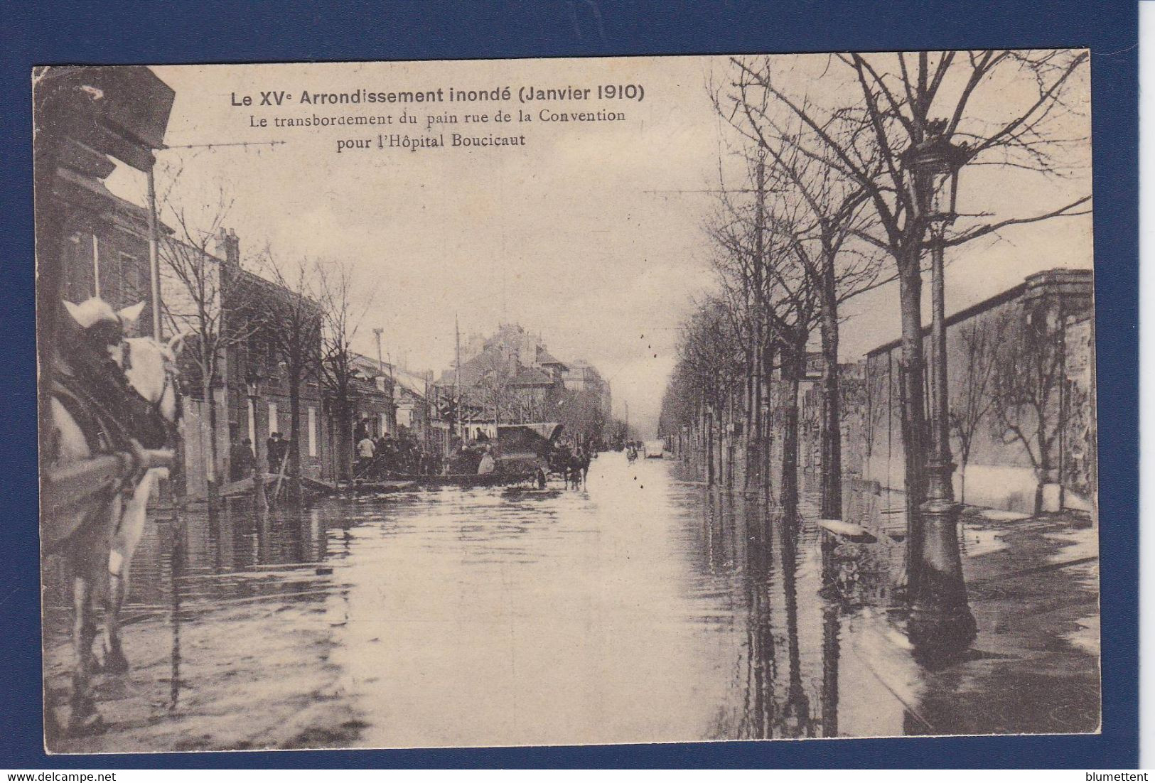 CPA Paris 75 Inondations De 1910 Catastrophe Circulé - Überschwemmung 1910