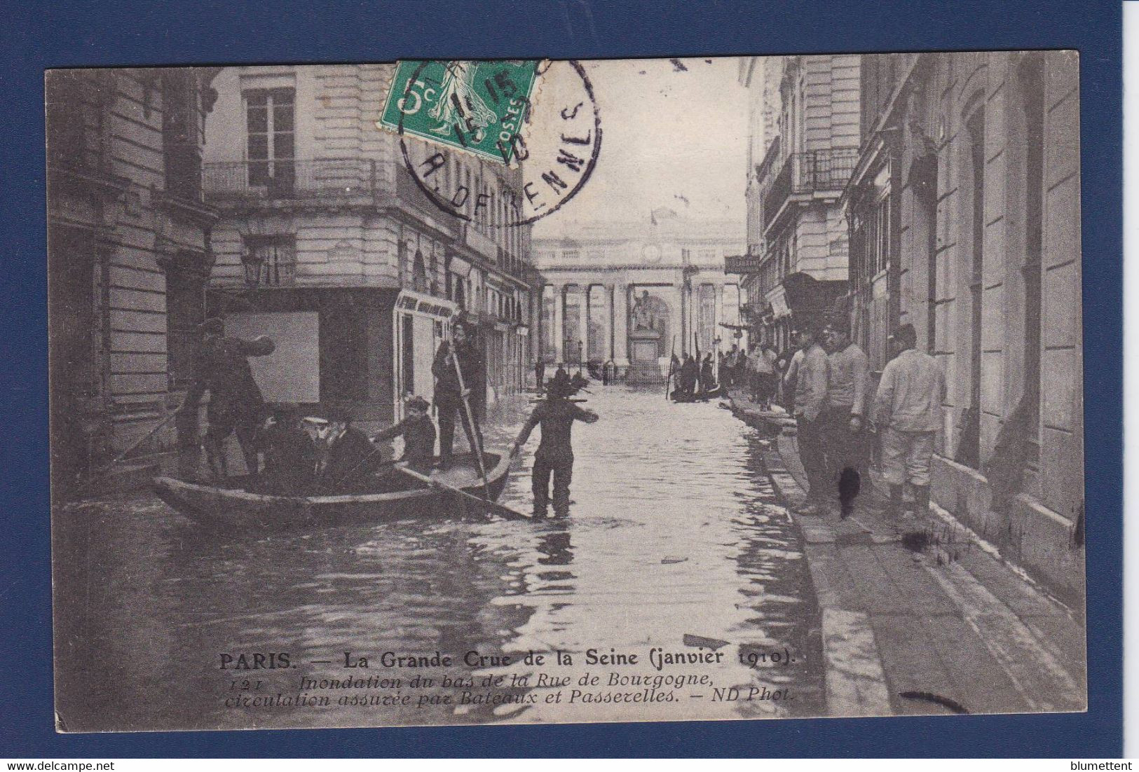 CPA Paris 75 Inondations De 1910 Catastrophe Circulé - Inondations De 1910