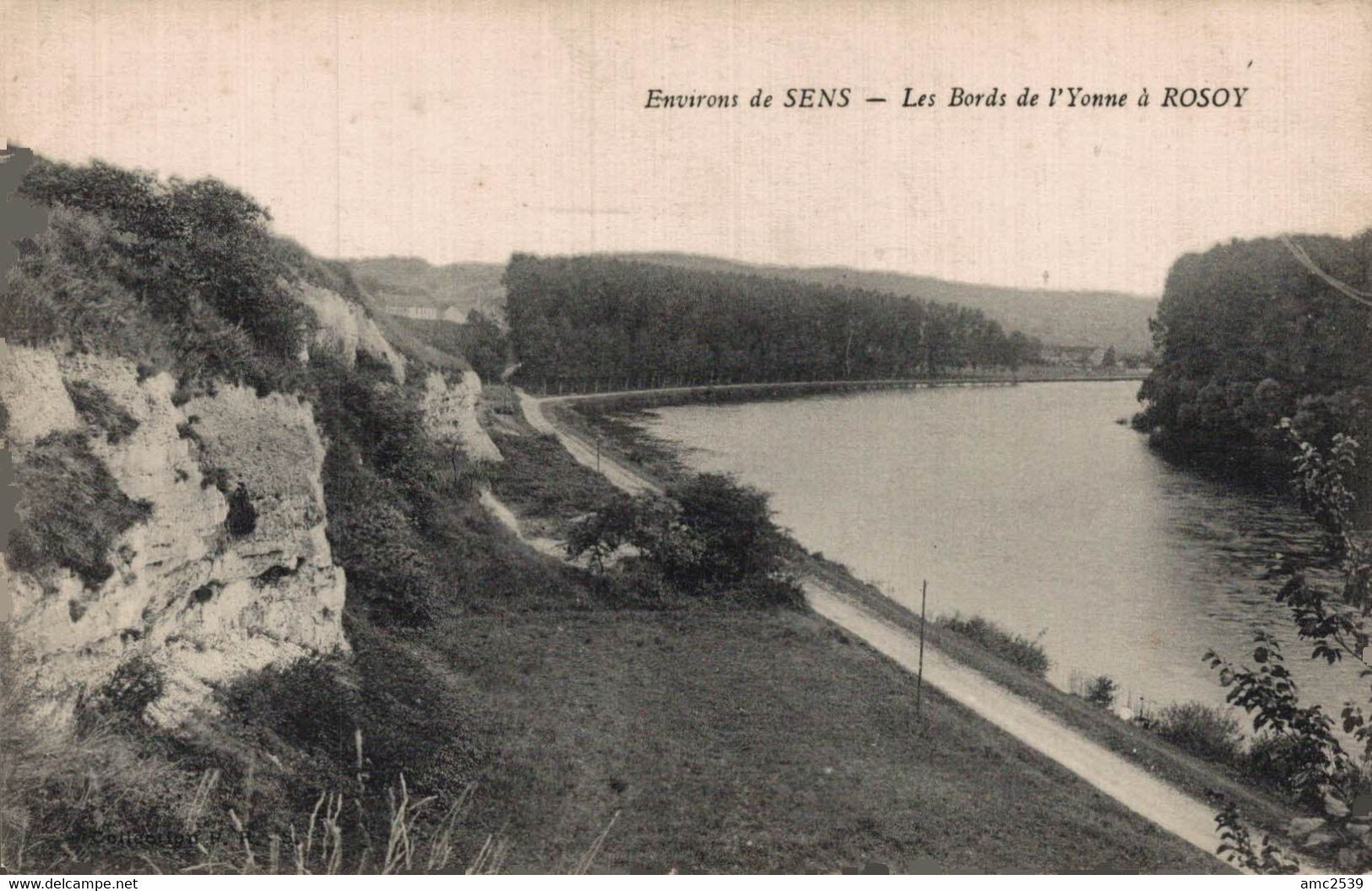 89 SENS    CPA  Les Bords De L'Yonne à Rosoy - Sens