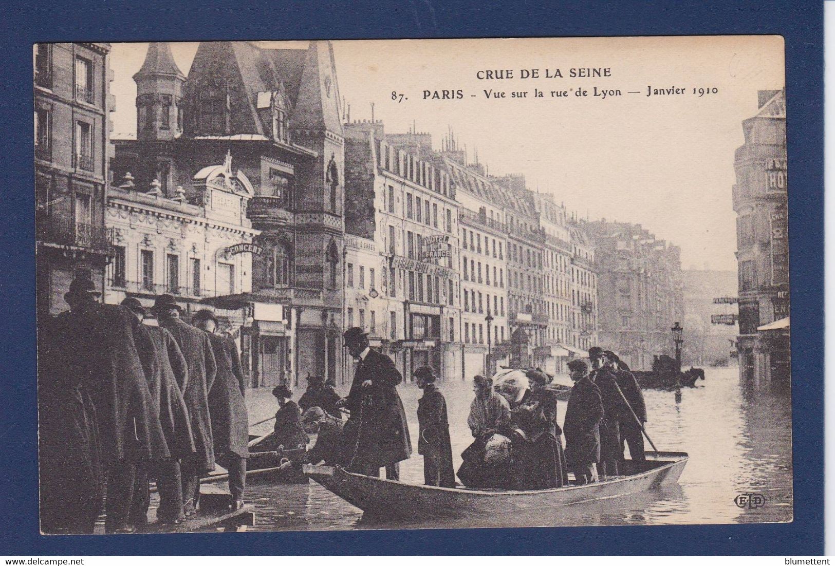 CPA Paris 75 Inondations De 1910 Catastrophe Non Circulé - Inondations De 1910