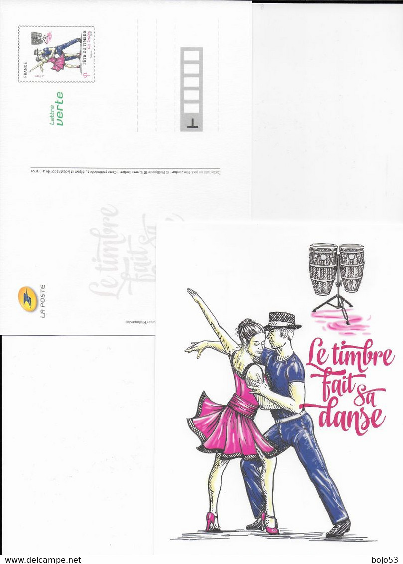 FRANCE  Le Timbre Fait Sa Danse - Carte La Salsa 2014 - Listos A Ser Enviados: Otros (1995-...)