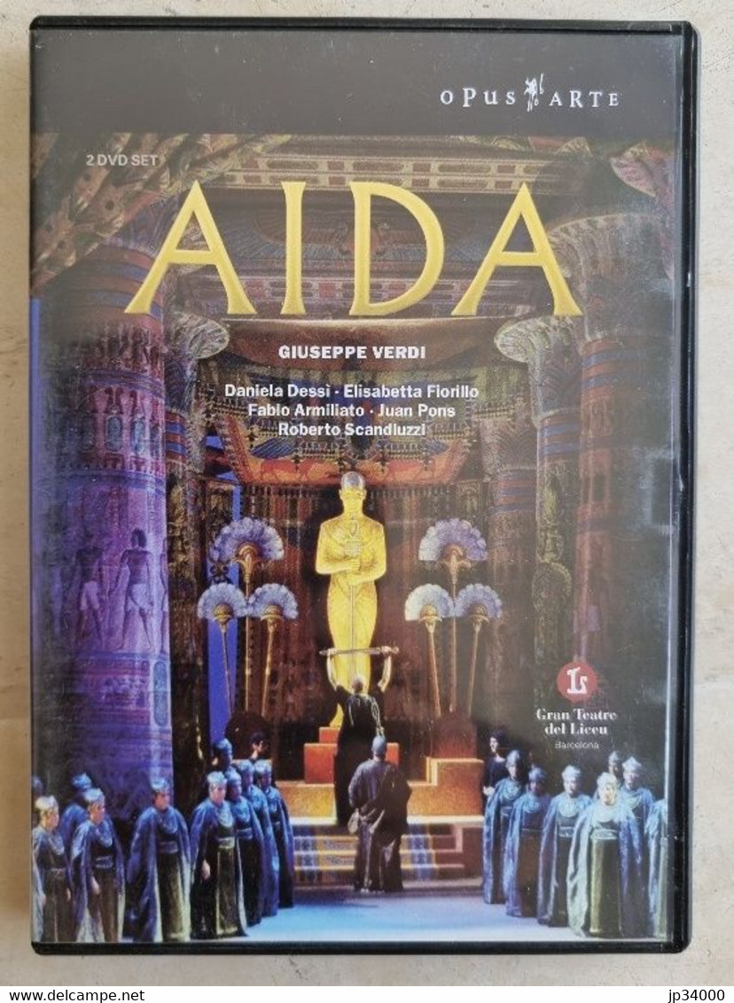 AIDA - Giuseppe Verdi. Double DVD + Livret.Teatre De Liceu. M.A. GOMEZ MARTINEZ - Concert Et Musique