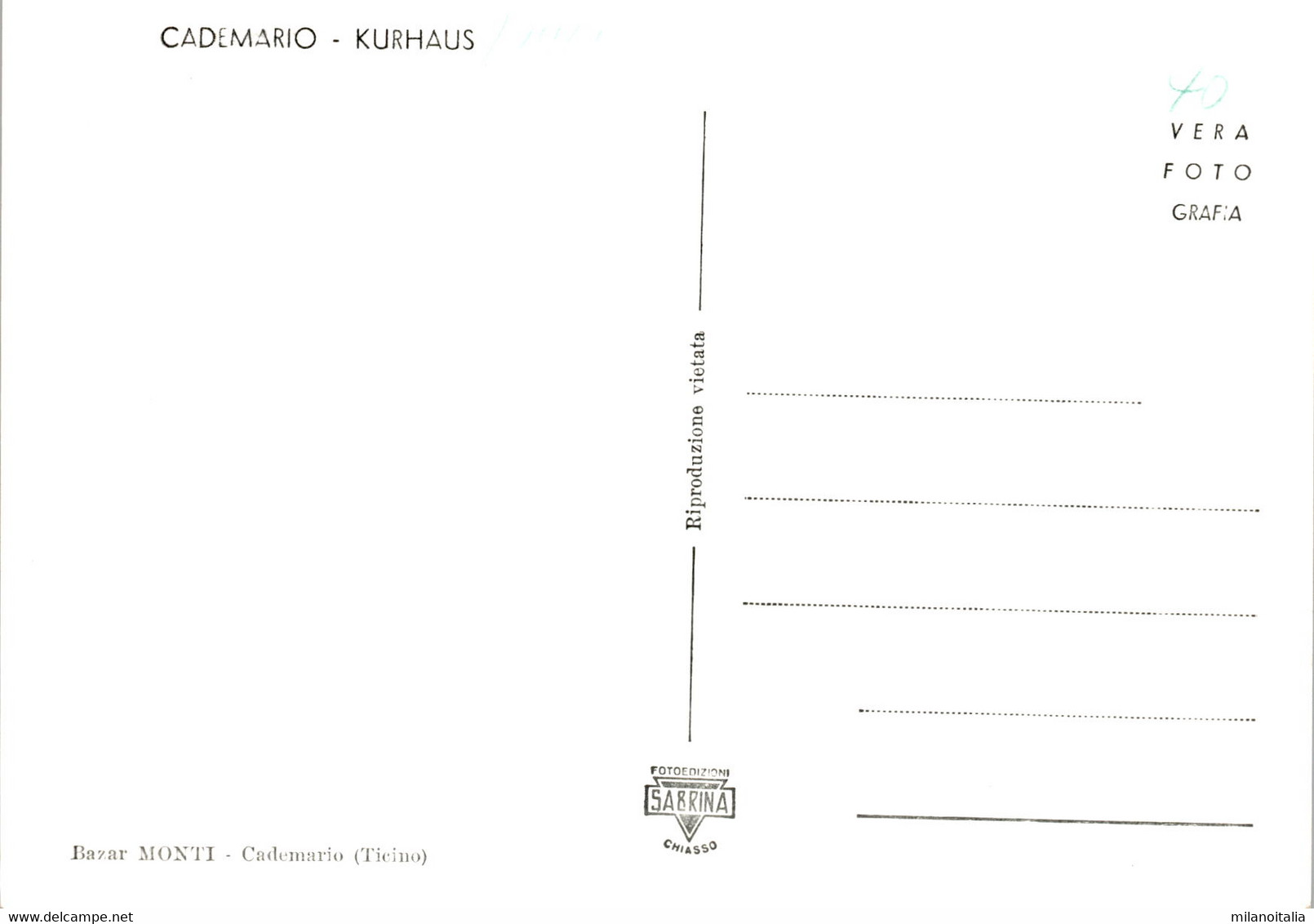 Cademario - Kurhaus (460) * 1960 - Cademario