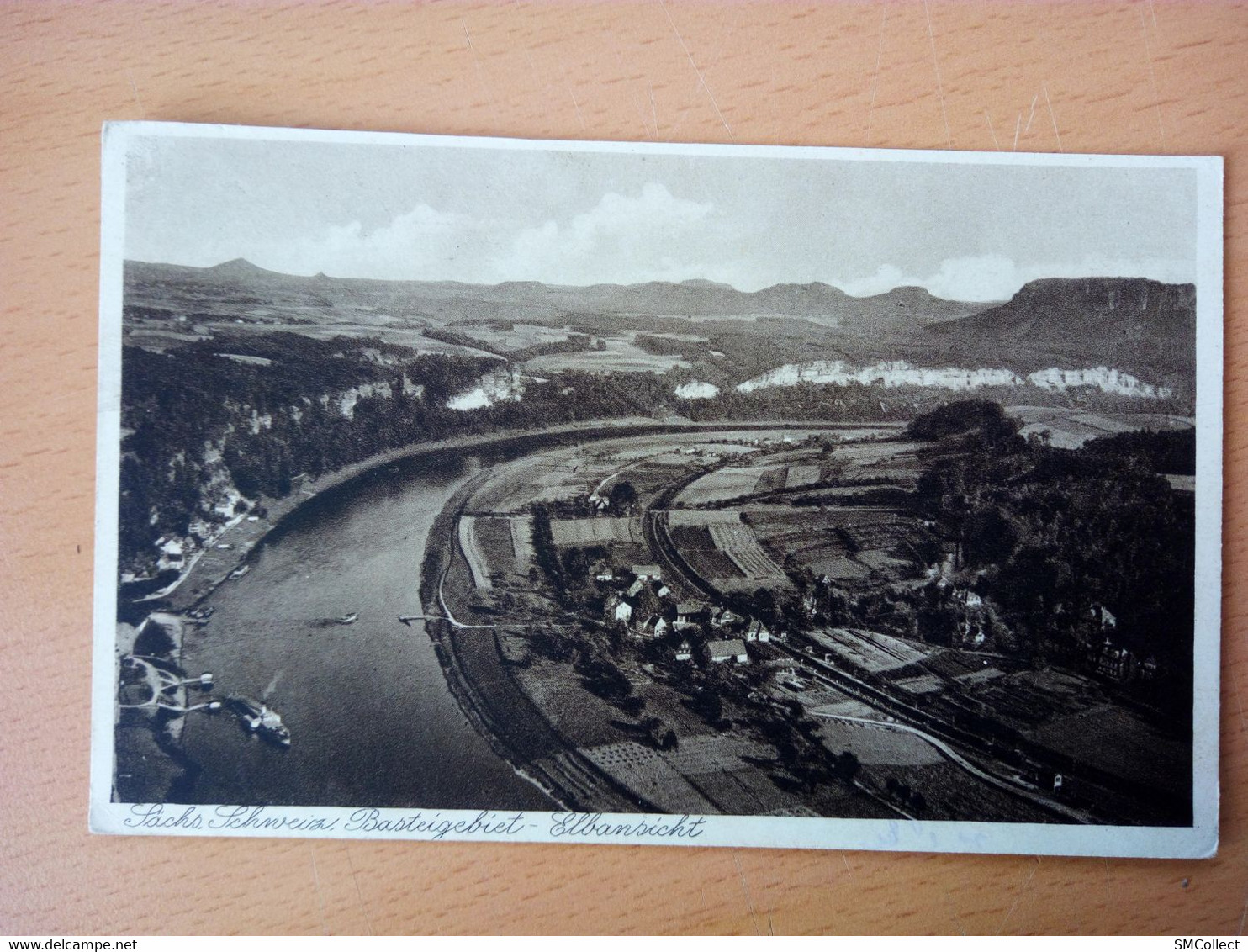 Sächs Schweiz. Basteigebiet Elbansicht (7167) - Bastei (sächs. Schweiz)