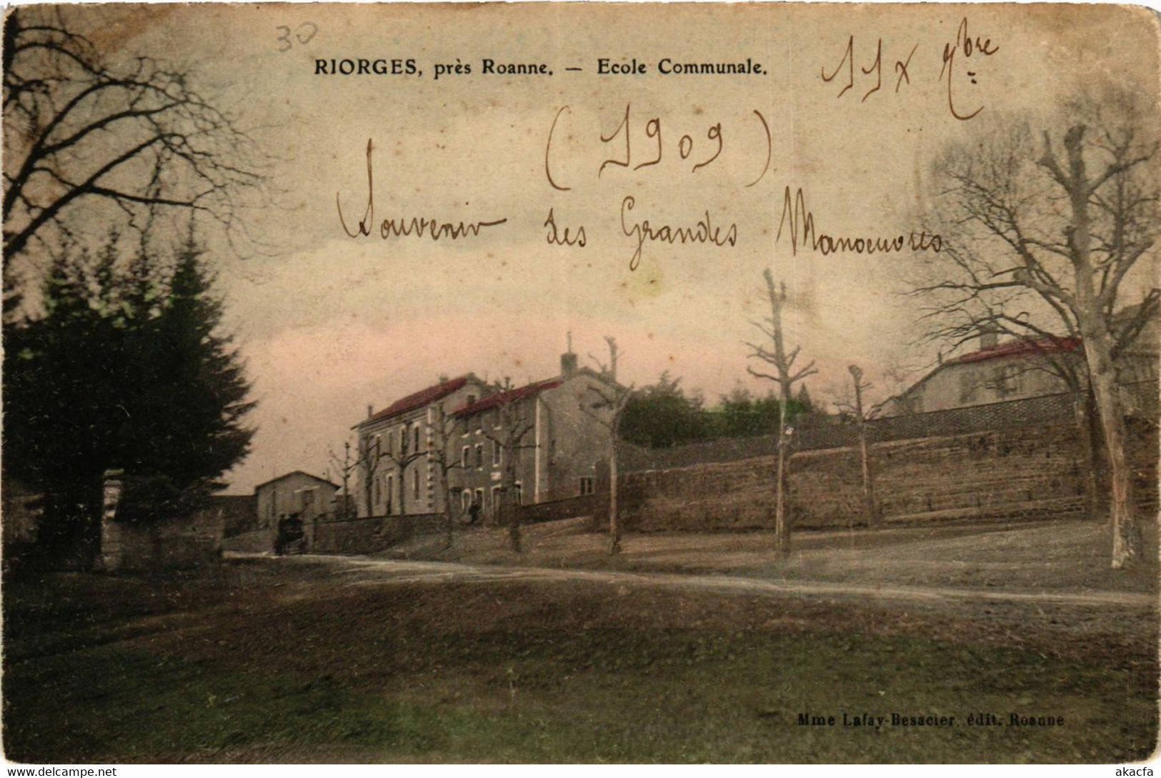 CPA RIORGES - École Communale (578645) - Riorges