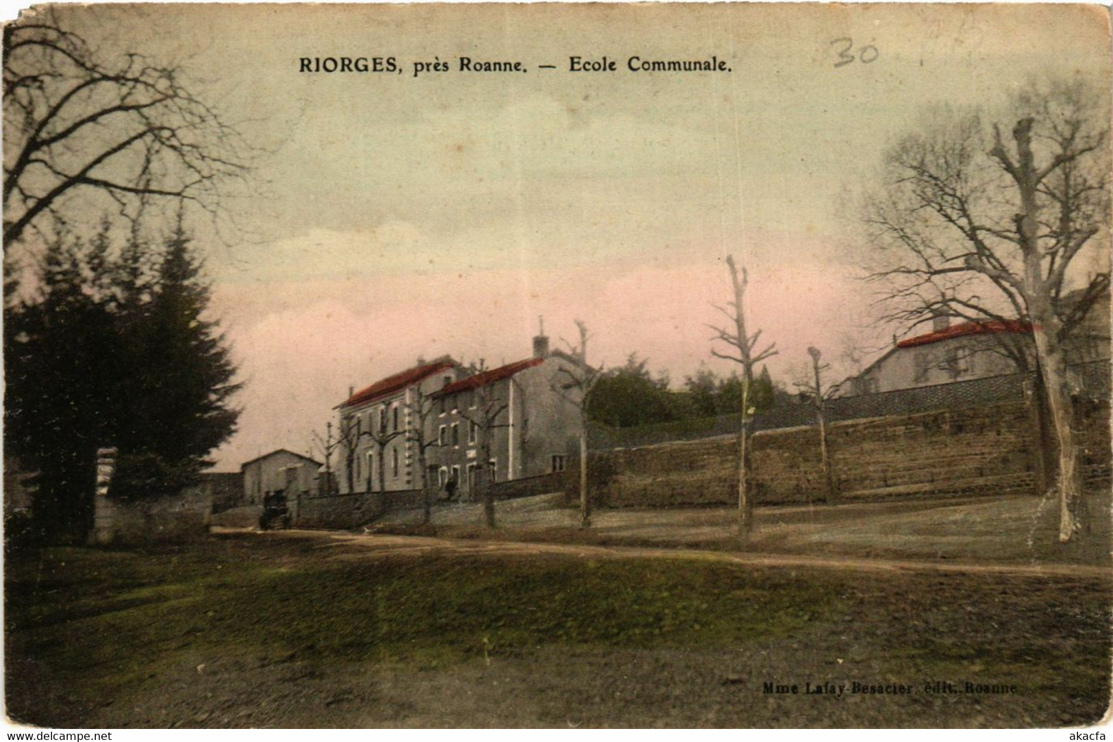 CPA RIORGES - École Communale (578647) - Riorges