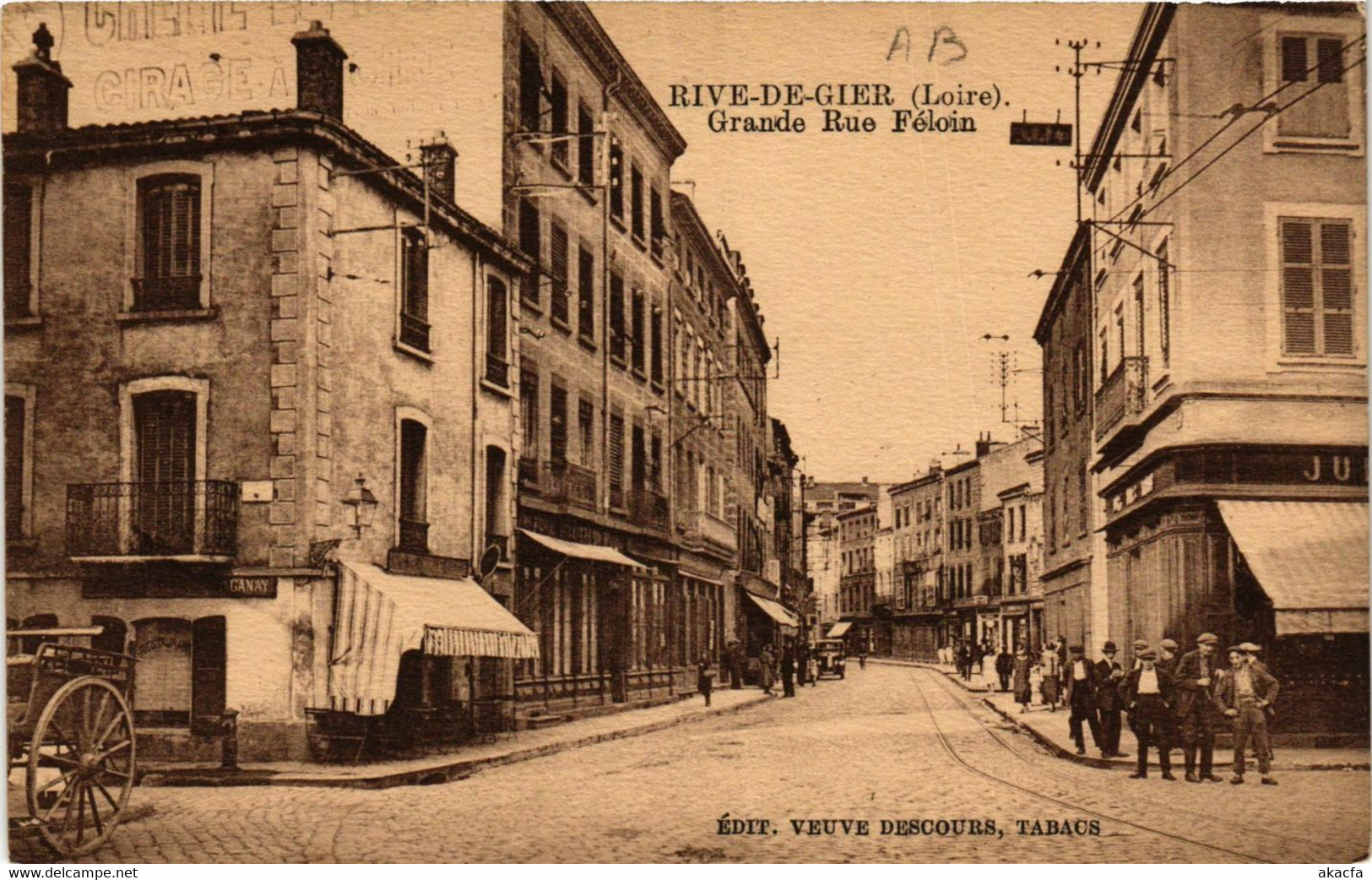 CPA RIVE-de-GIER - Grande Rue Feloin (578679) - Riorges