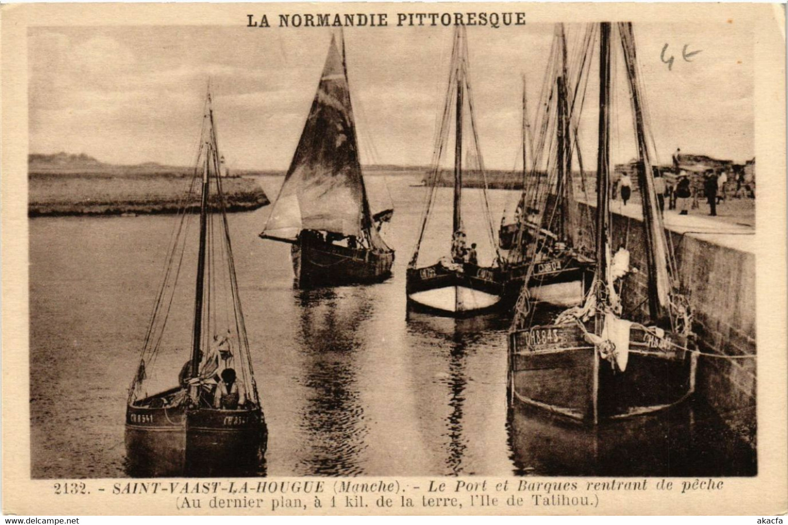 CPA St-VAAST-la-HOUGUE - Le Port Et Barques Rentrand De (589389) - Saint Vaast La Hougue