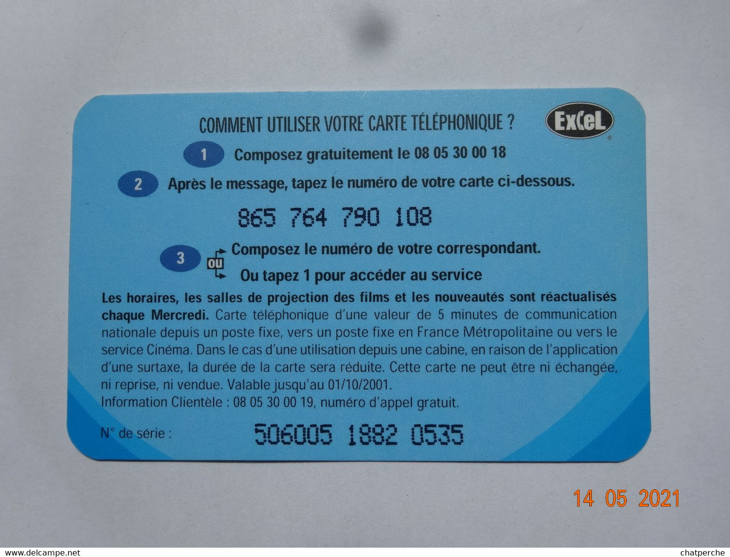 TÉLÉCARTE PHONECARD CARTE TÉLÉPHONIQUE THÈME CINÉMA LE CINÉMA PAR TÉLÉPHONE - Andere & Zonder Classificatie