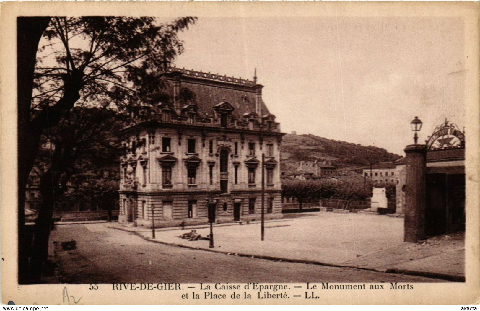 CPA RIVE-de-GIER - La Caisse D'Epargne Monument Aux Morts (578678) - Riorges