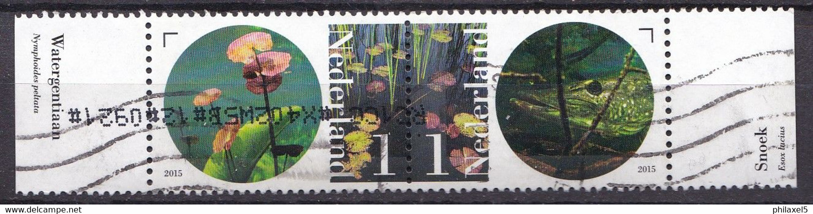 Nederland - Flora En Fauna Van Het Naardermeer - Watergentiaan/snoek -gebruikt/gebraucht/used - NVPH 3297-3298 - Gebruikt