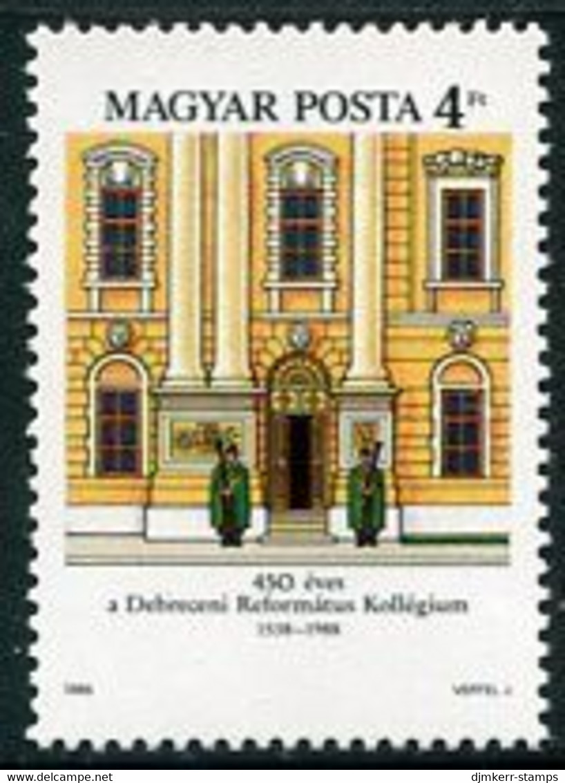 HUNGARY 1988 Calvinist College MNH / **.  Michel 3982 - Unused Stamps