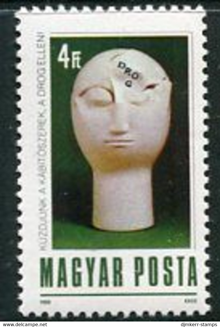 HUNGARY 1988 Drug Abuse Campaign MNH / **.  Michel 3971 - Unused Stamps