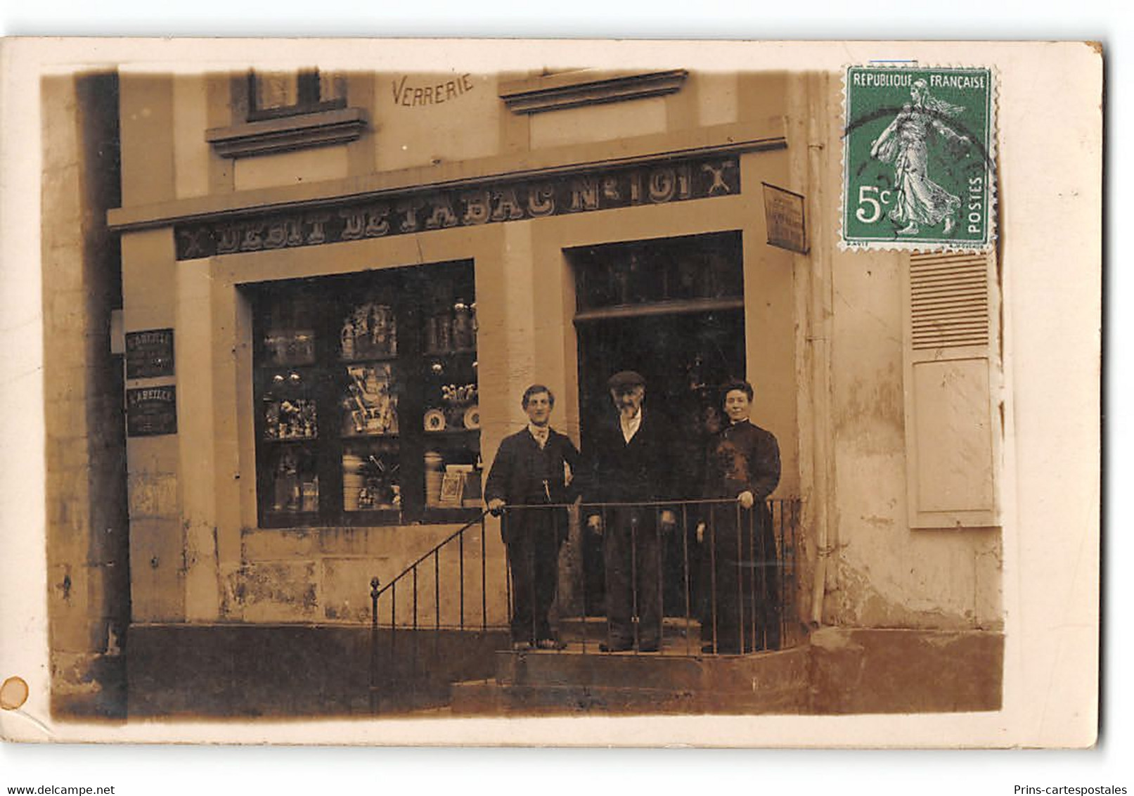 CPA 61 Exmes Carte Photo Debit De Tabac - Exmes