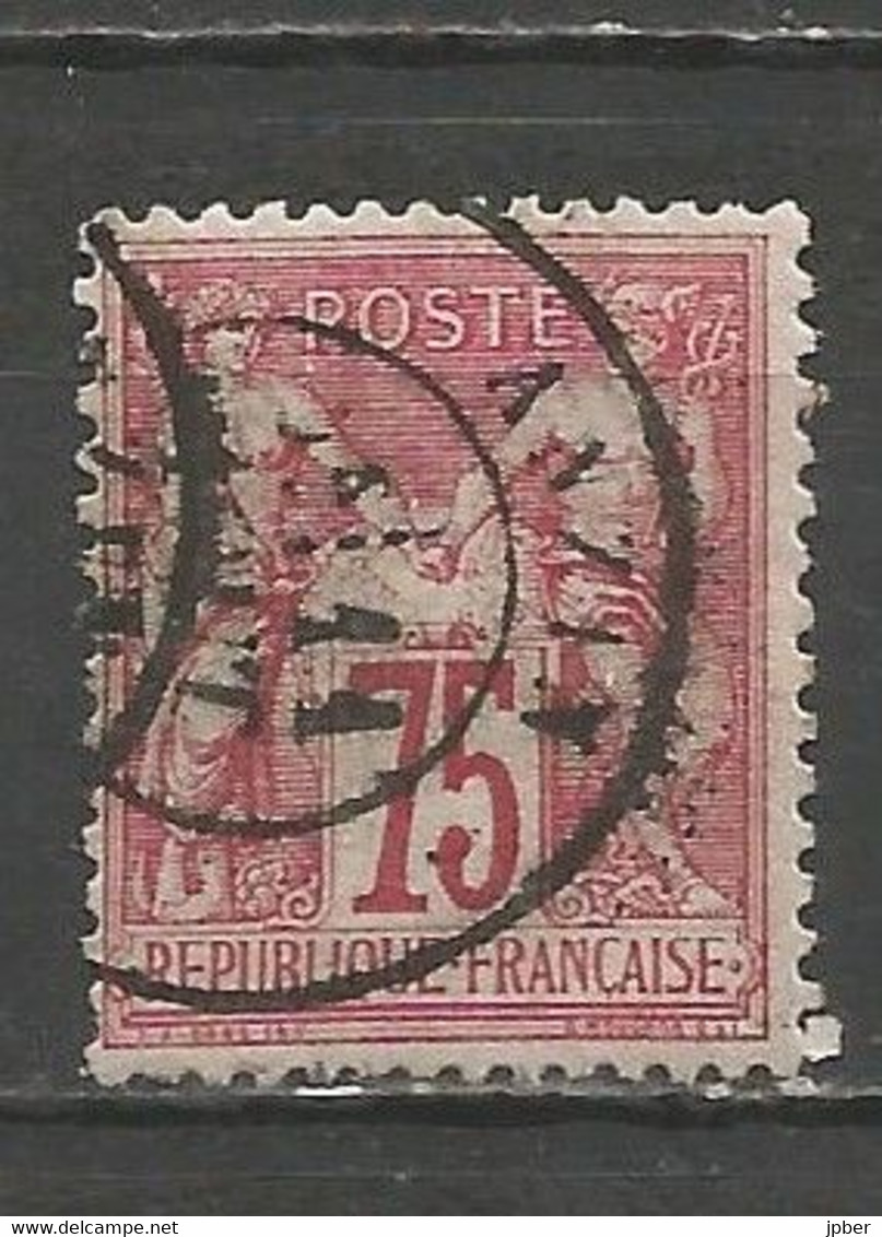 France - Type Sage - N° 71 - Oblitération ANZIN (Nord) - 1876-1878 Sage (Typ I)