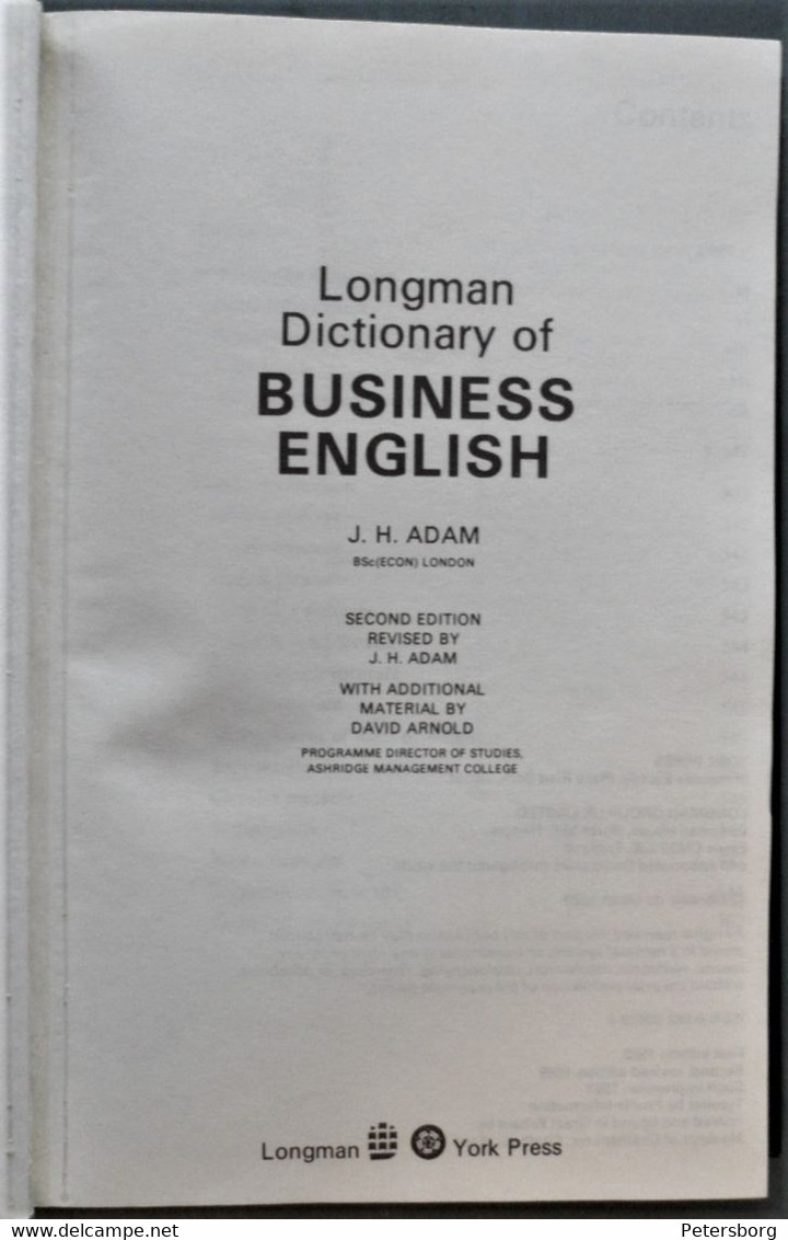 Longman Dictionary Of Business English - Engelse Taal/Grammatica