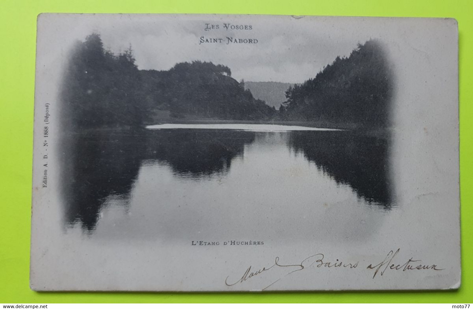 88 / VOSGES - Saint Nabord - Etang D'Huchères - CPA Carte Postale Ancienne - 1904 Précurseur - Saint Nabord