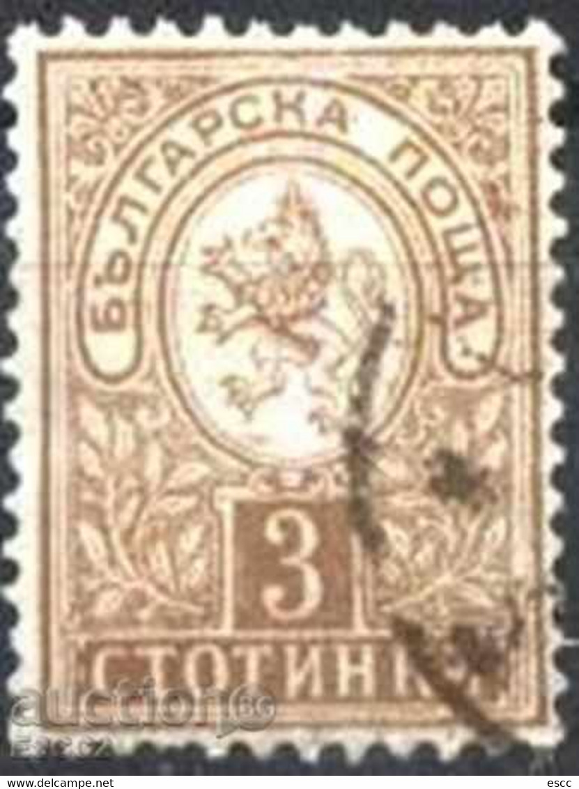 Used Stamp Small Lion  3  St. 1889   From Bulgaria - Unused Stamps