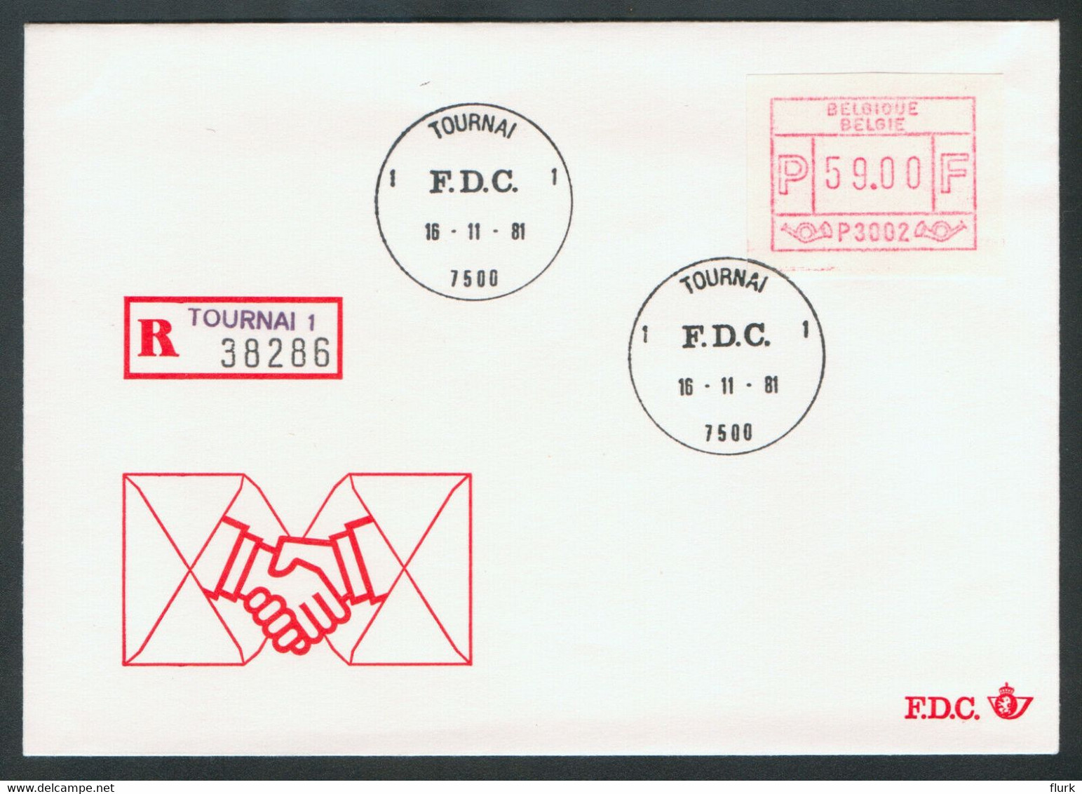 België FDC ATM2 Perfect - Briefe U. Dokumente