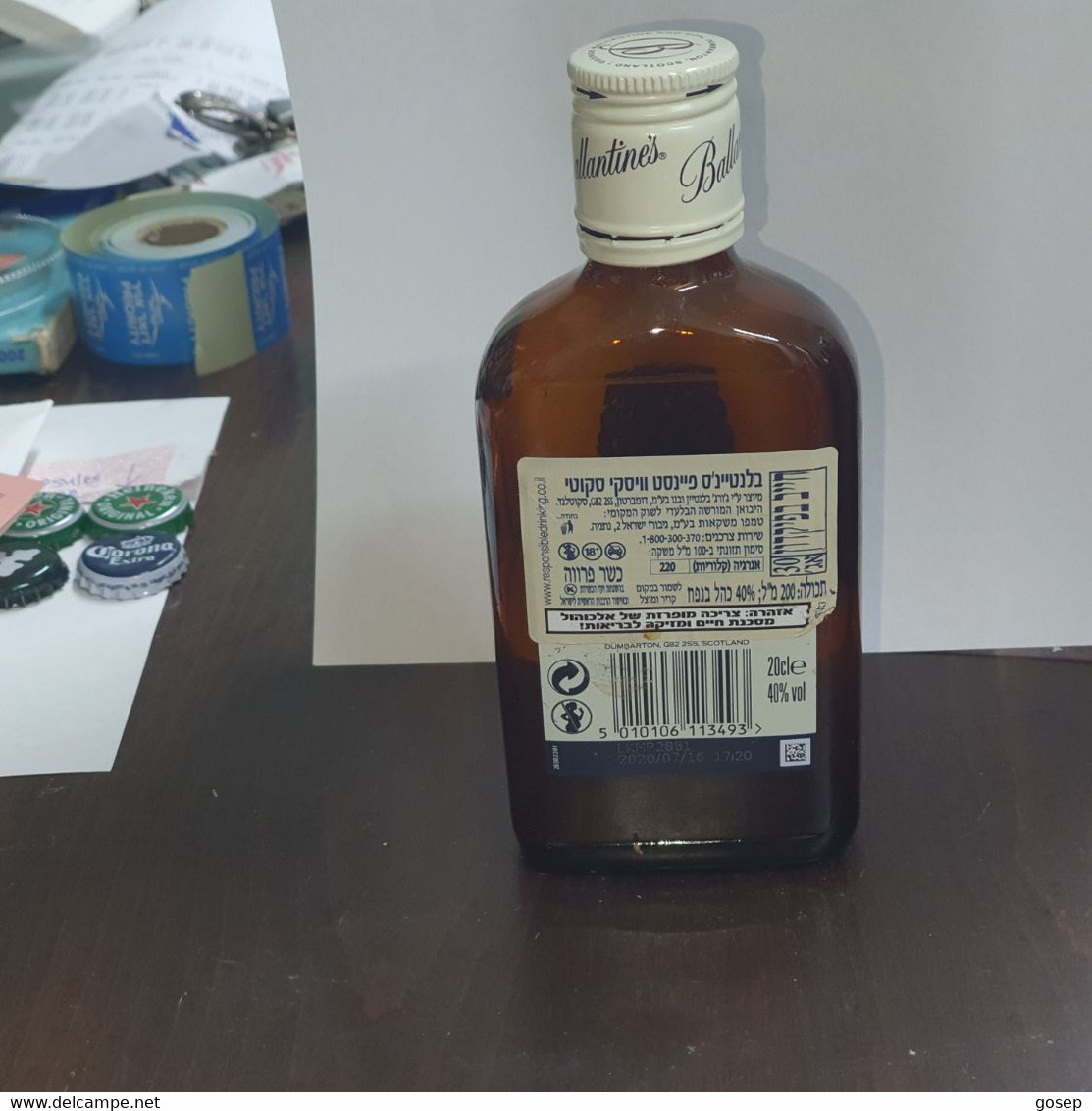 Scotland-BALlANTIES-(the Original-whiskey)-(40%)-(200ml)-bottle Of Whiskey-used - Whisky