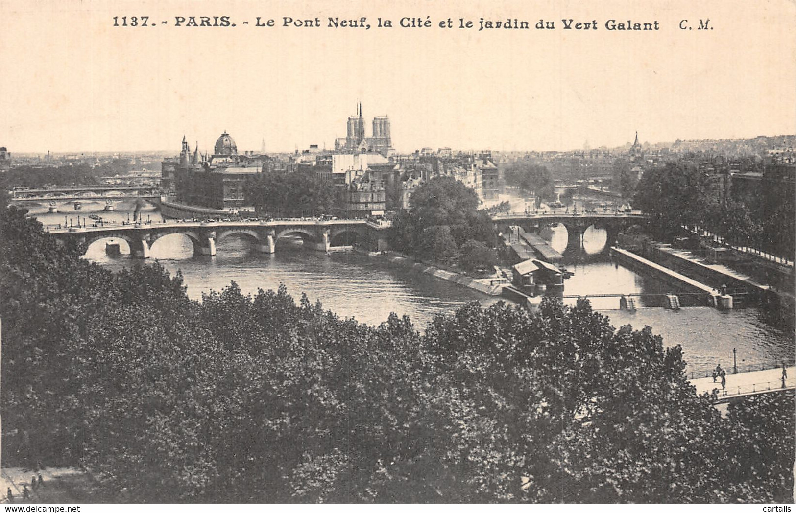 75-PARIS PONT NEUF LA CITE-N°4462-E/0053 - Altri & Non Classificati