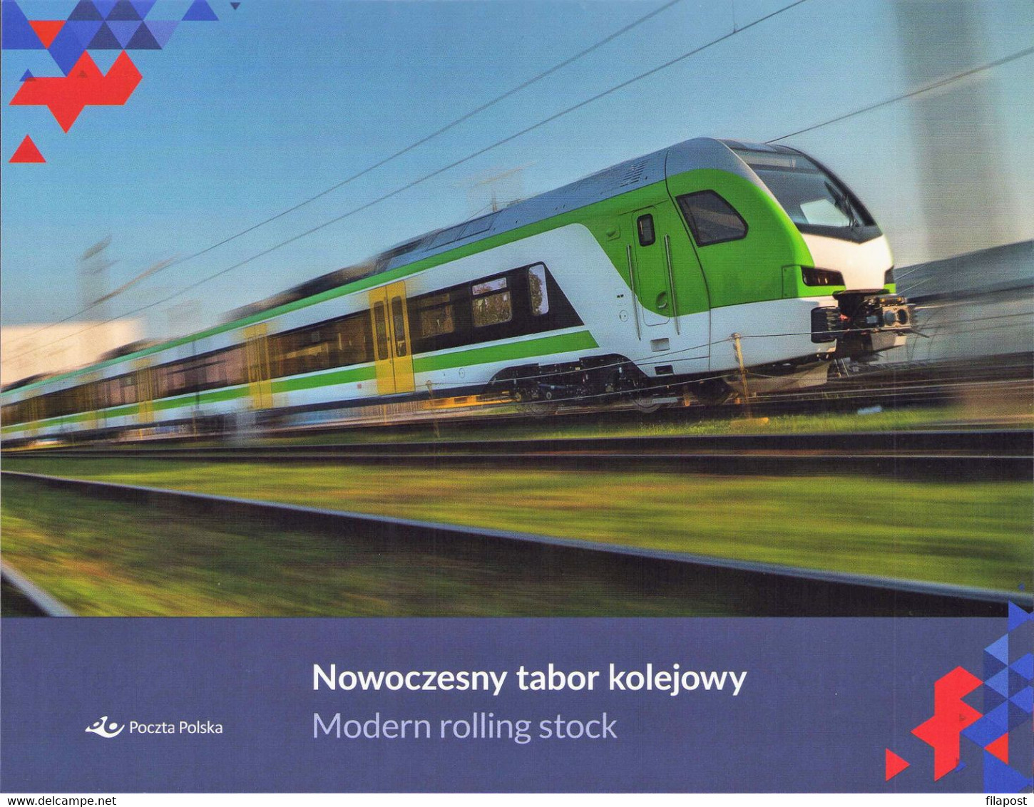 Poland 2021 Booklet Folder / Modern Rolling Stock / Full Of Set Mini Sheet Perforated Version + Tab MNH** New!!! - Cuadernillos