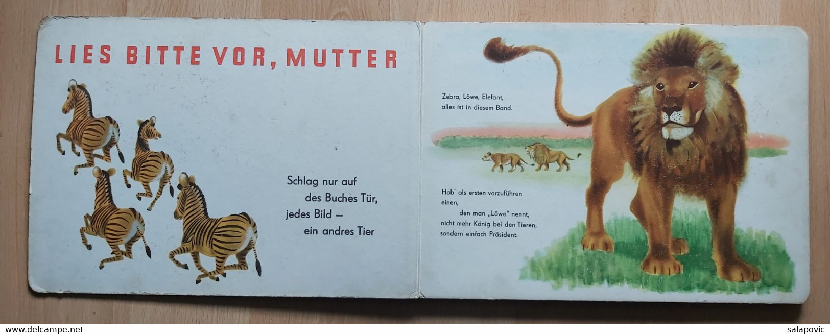 Picture Book, Tierbilderbuch  Majakowski Wladimir 1953 - Animaux