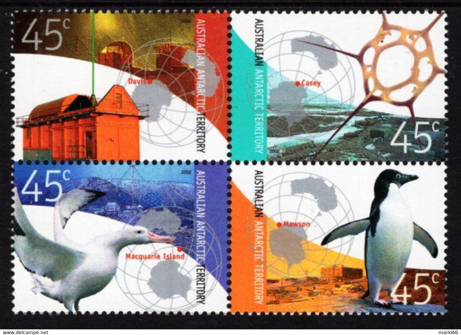 Australian Antarctic Territory (AAT) - 2002 - Antarctic Research - Mint Stamp Set - Unused Stamps