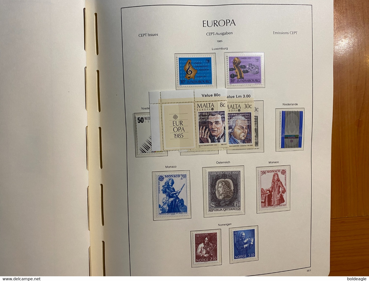 Europa -année Complète 1985- 74 Valeurs Et 4 Blocs  - Neuf Sans Charnière LUXE - Komplette Jahrgänge