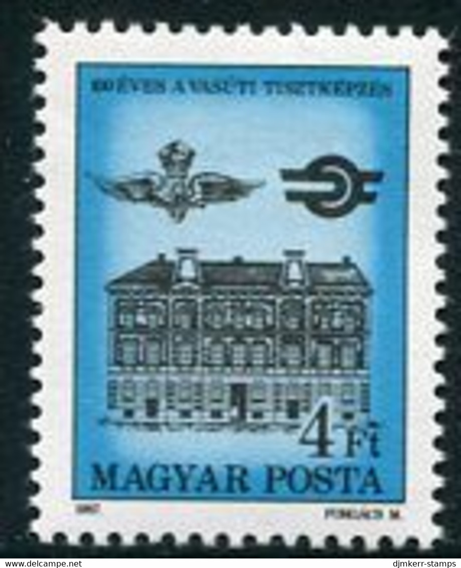 HUNGARY 1987 Railway Officials Training Centenary  MNH / **.  Michel 3917 - Unused Stamps