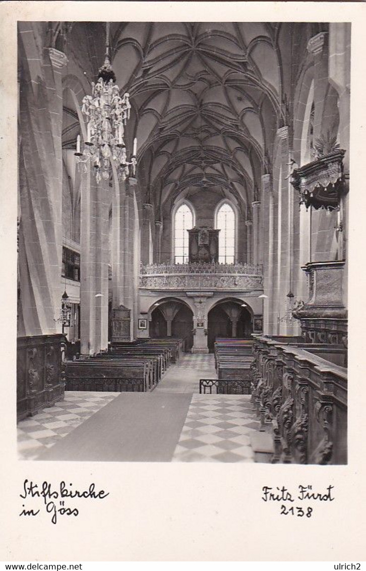 AK Göss - Stiftskirche - Inneres Orgel - Foto Fritz Fürst (56179) - Leoben