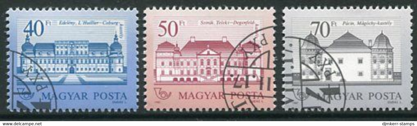 HUNGARY 1987 Definitive 40, 50, 70 Ft. Used.  Michel 3914-16 - Gebruikt