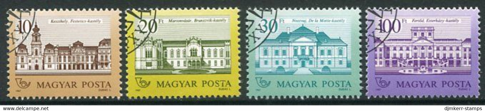 HUNGARY 1987 Definitive 10, 20, 30, 100 Ft. Used.  Michel 3901-04 - Gebruikt