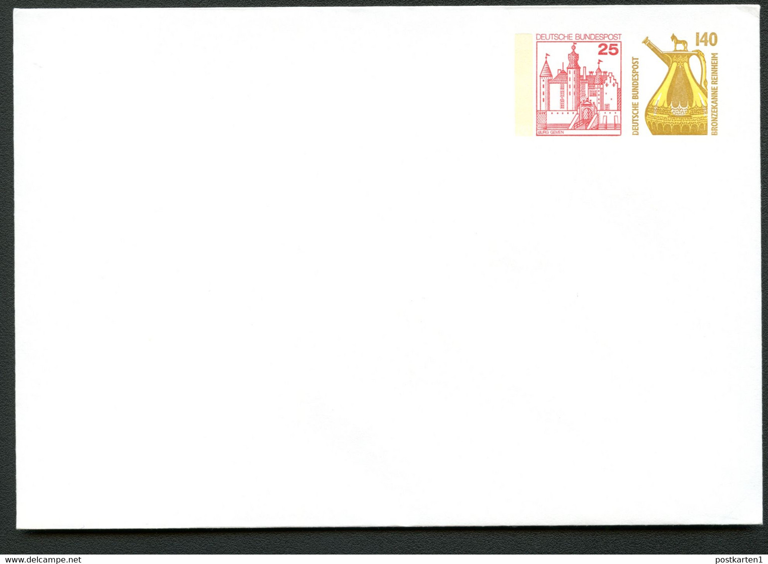 Bund PU316 A1/001 BLANKO 1989  NGK 8,00 € - Enveloppes Privées - Neuves