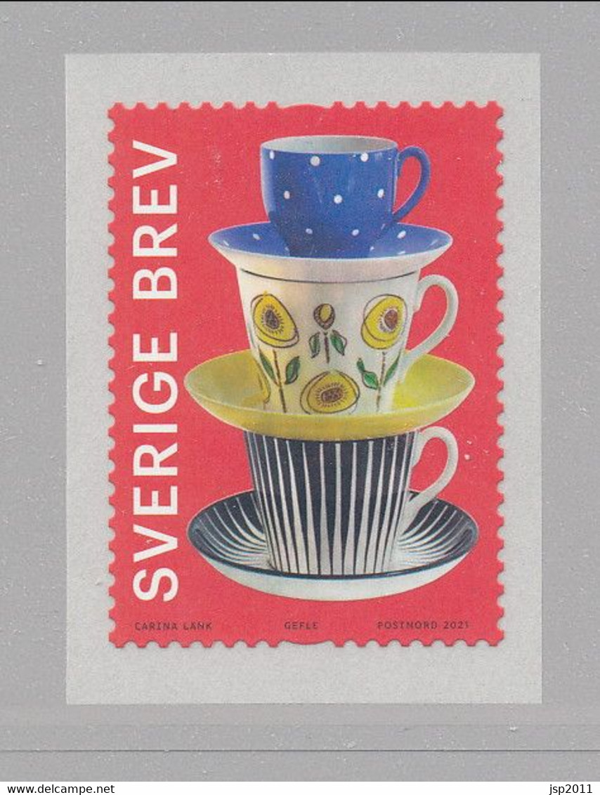 Sweden 2021. Facit # 3377. Coil Domestic Mail Porcelain. MNH (**) - Unused Stamps