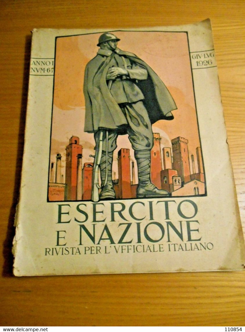 Istituto Geografico Militare- Esercito E Nazione ,rivista 1926 - Trasimeno - Guerre 1914-18