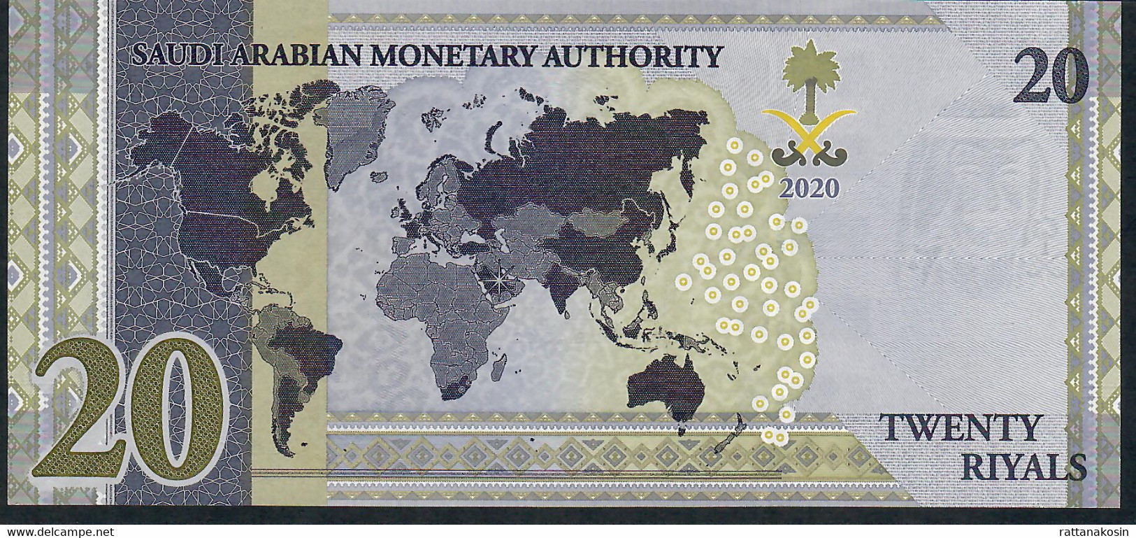 SAUDI ARABIA NLP 20 RYIALS 2020 COMMEMORATIVE G20  #A0514----- UNC. - Saudi Arabia