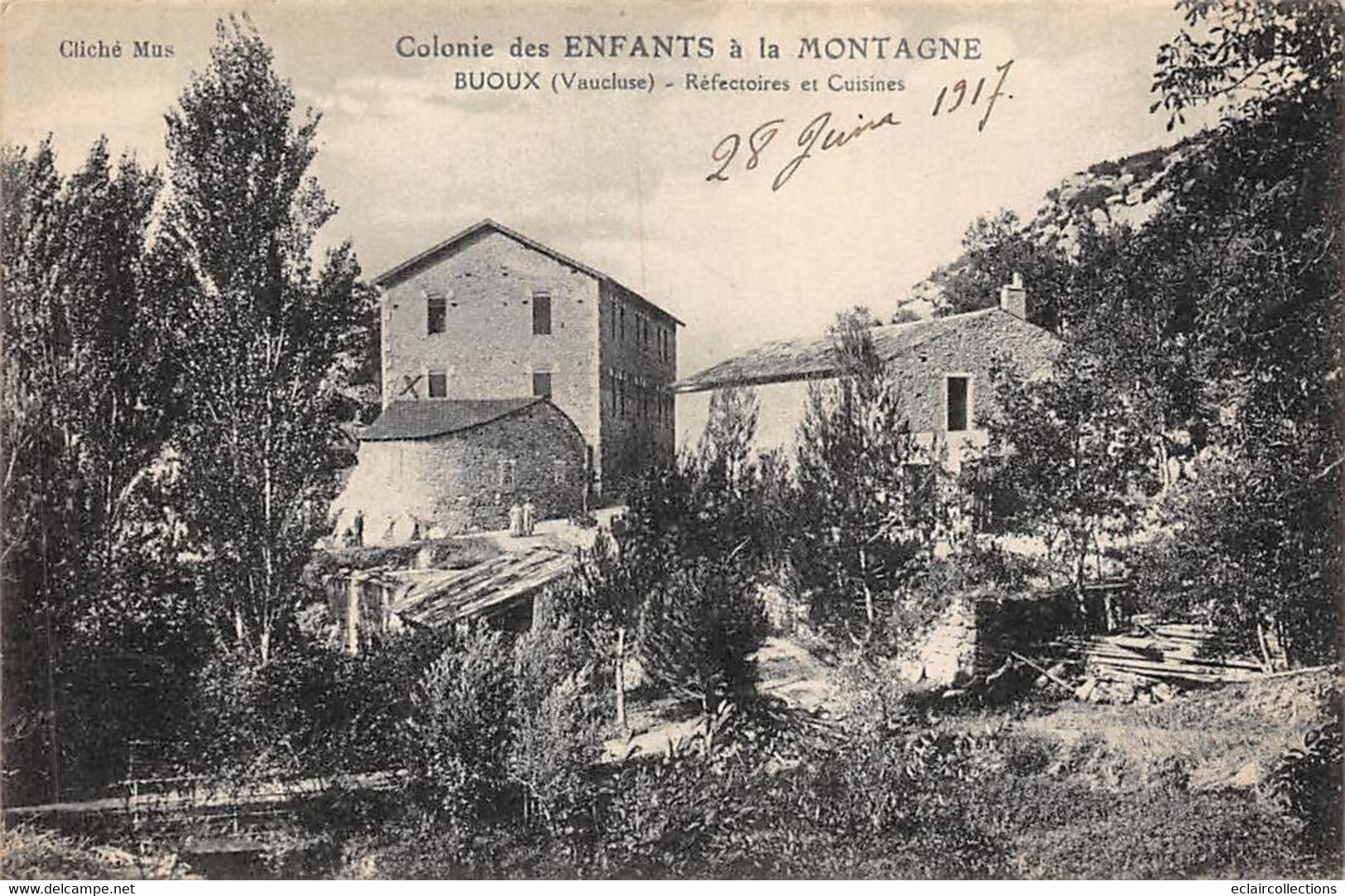 Buoux       84         Colonie Des Enfants à La Montagne. Réfectoire Et Cuisine       (voir Scan) - Sonstige & Ohne Zuordnung