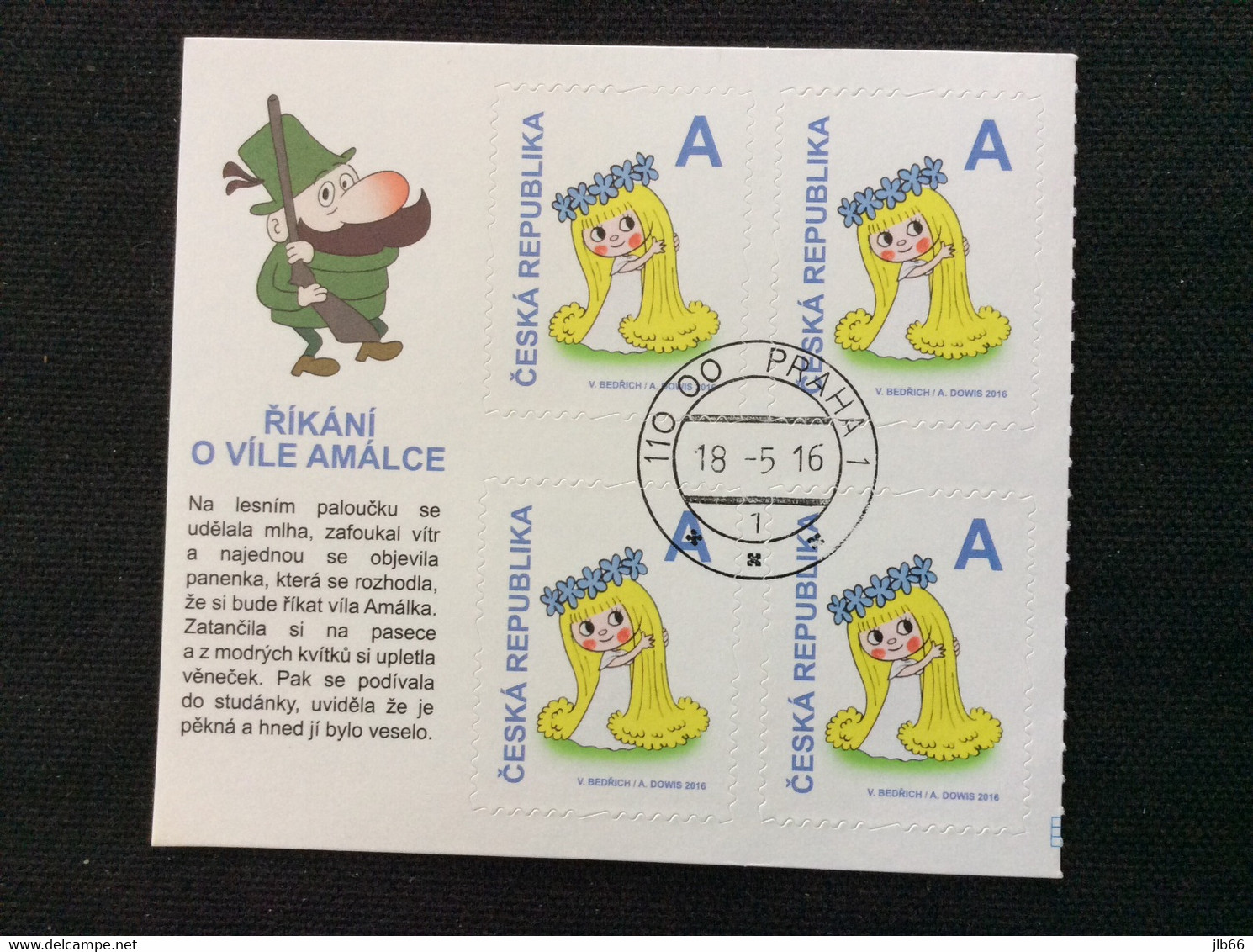 2016 Bloc De 4 Oblitéré YT 804 Issu De Carnet La Fée Amalka - Used Stamps