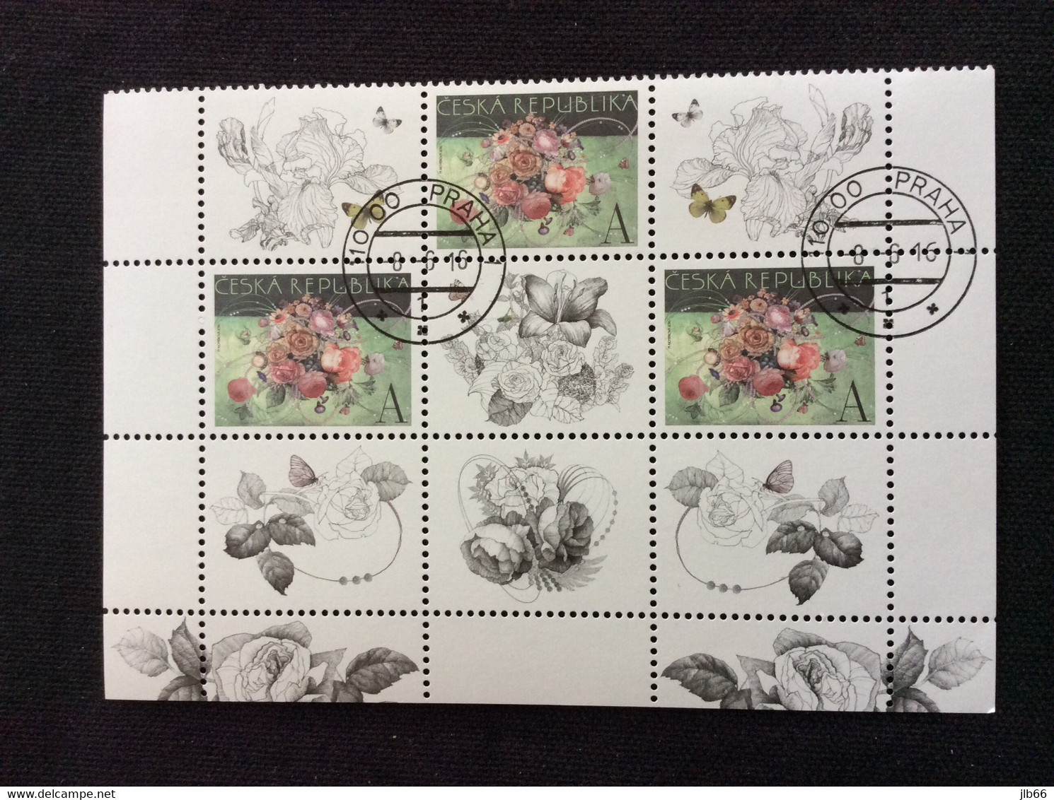 2016 Bord De Feuille Oblitéré YT 805 Bouquet De Fleurs - Used Stamps