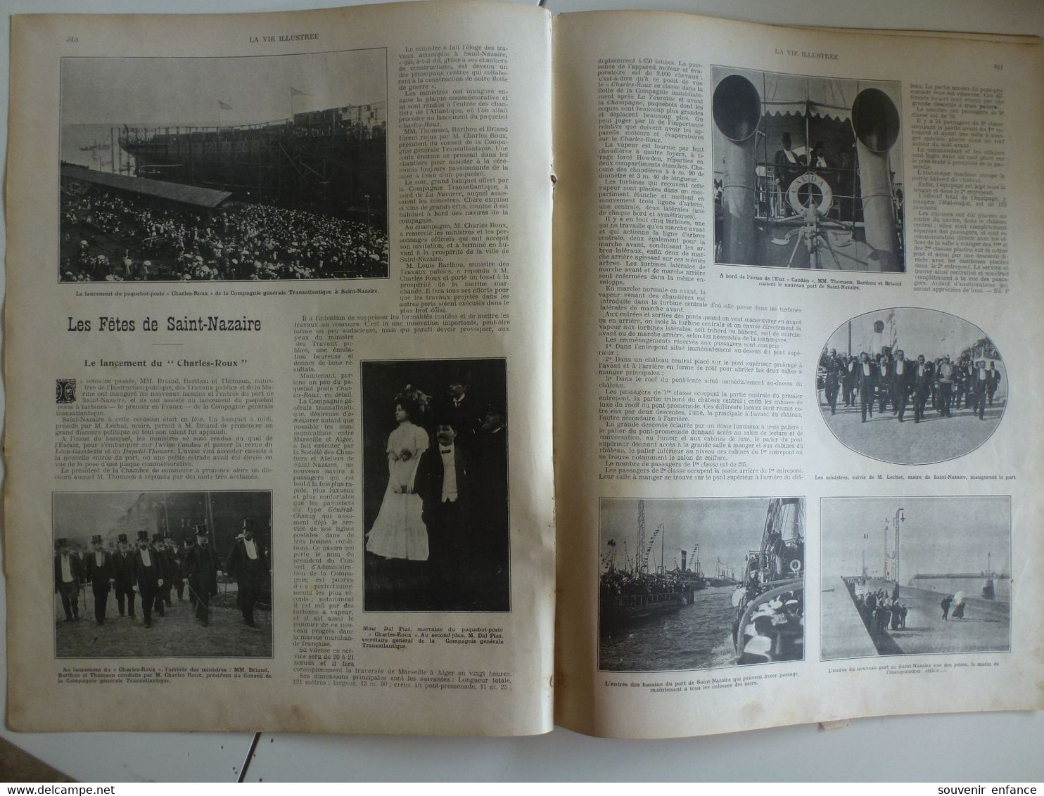 Prince De Monaco 1907 Fêtes De Saint Nazaire Léon Tolstoï Les Idiots De Bicêtre Course Château Thierry Pneus Continental - 1900 - 1949