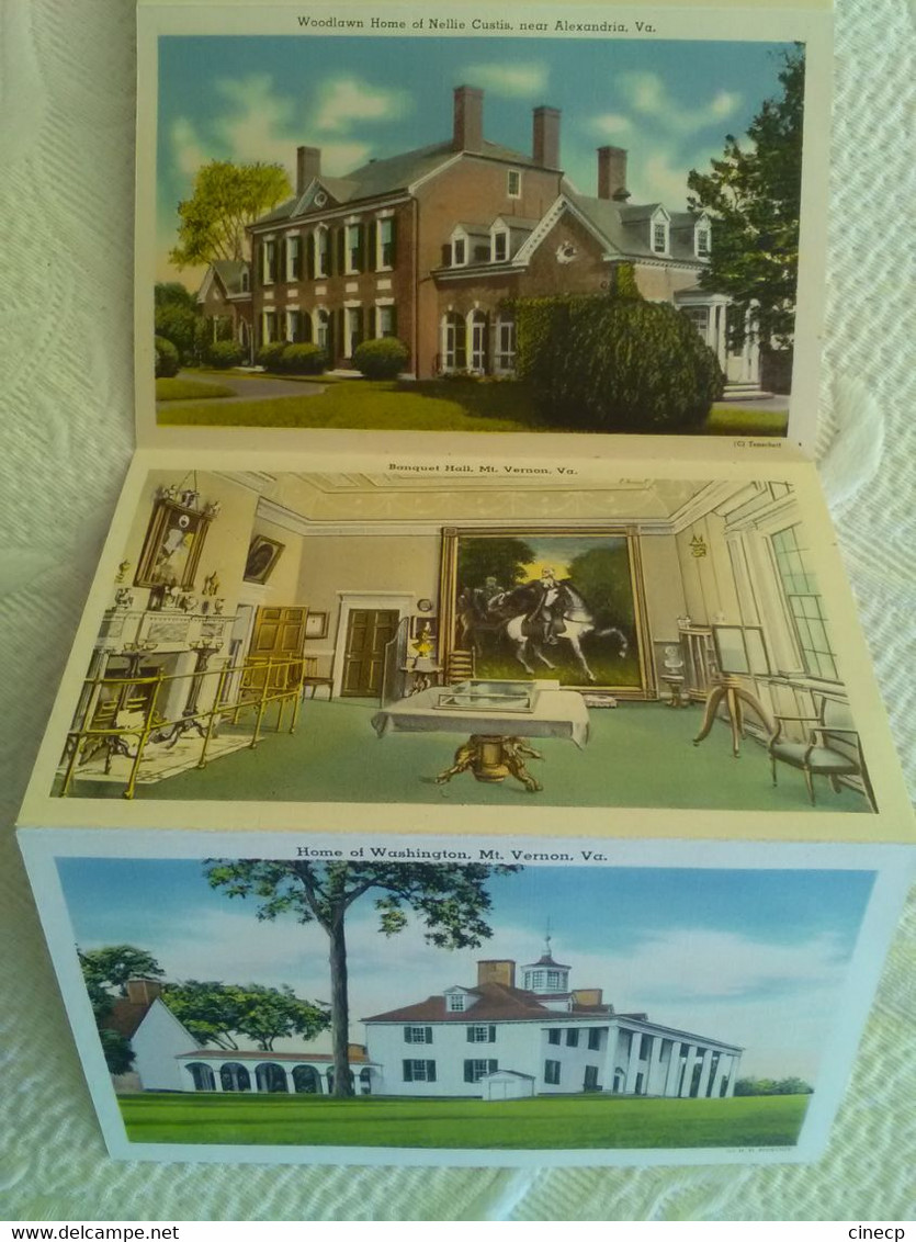 CARNET DEPLIANT ACCORDEON USA - HISTORICAL ALEXANDRIA VIRGINIA - Belles Illustrations - Alexandria