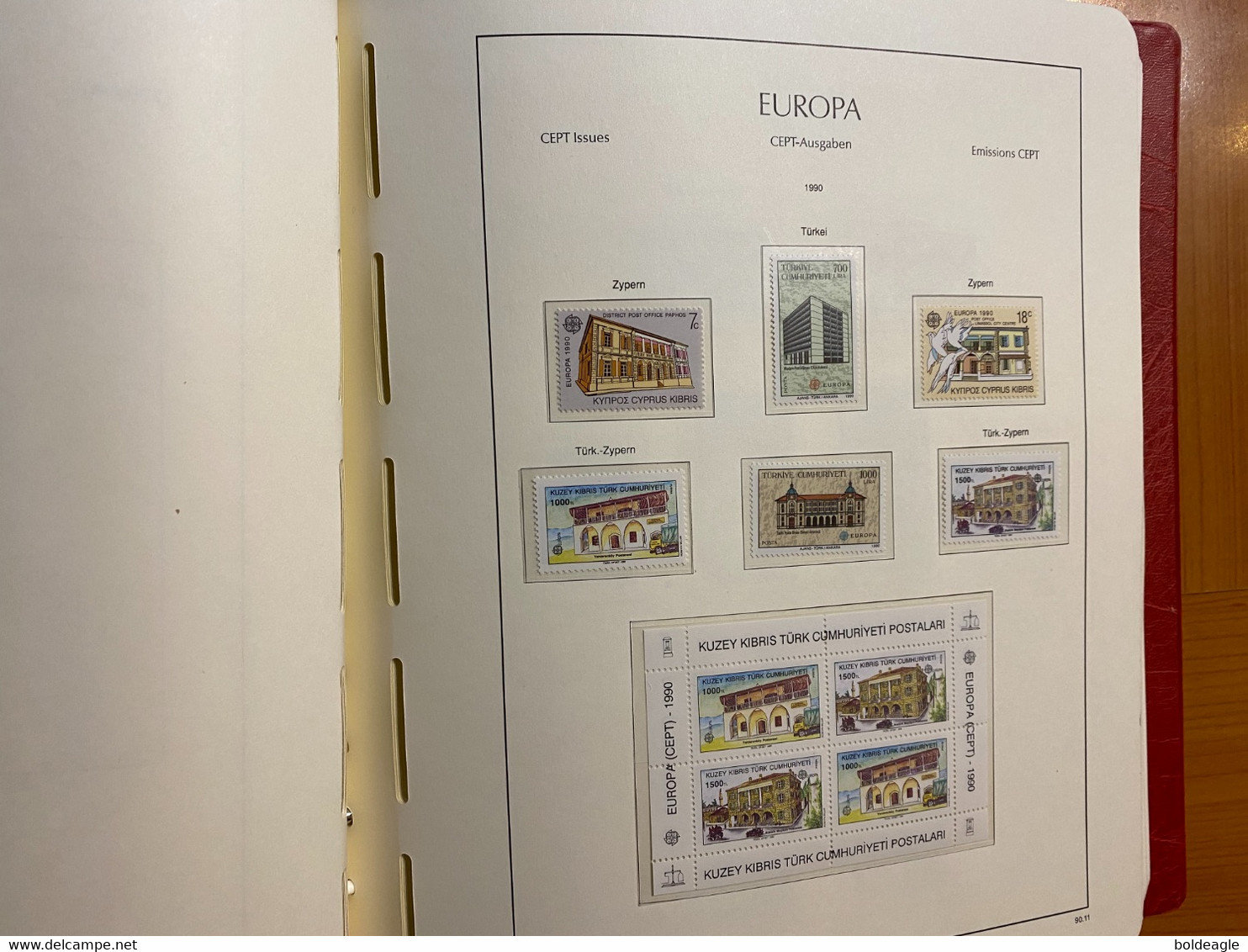 Europa - année complète 1990 -83 valeurs et 5 blocs neufs sans charnière LUXE