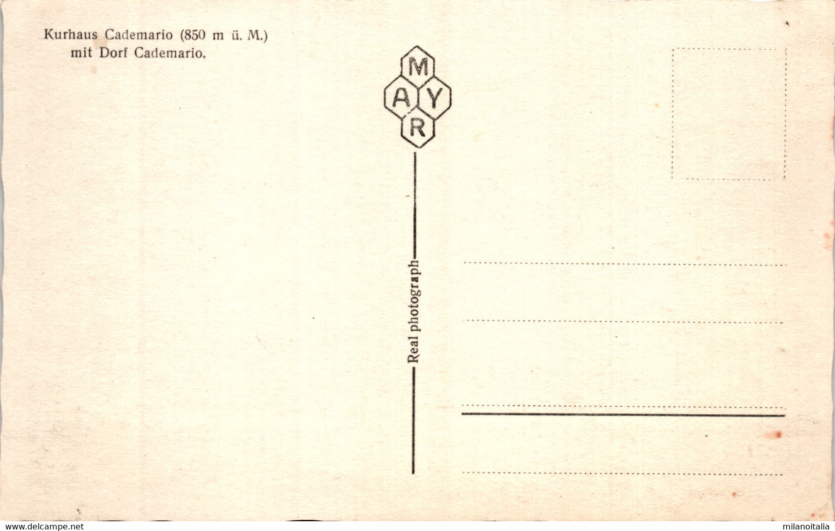 Cademario Col Kurhaus (1042) - Cademario